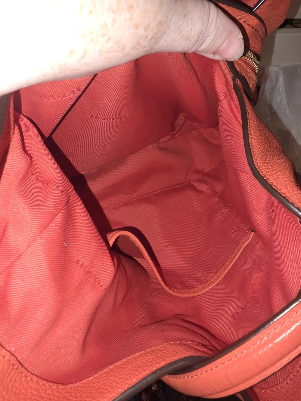 Coach Edie 30 Shoulder Bag in Coral